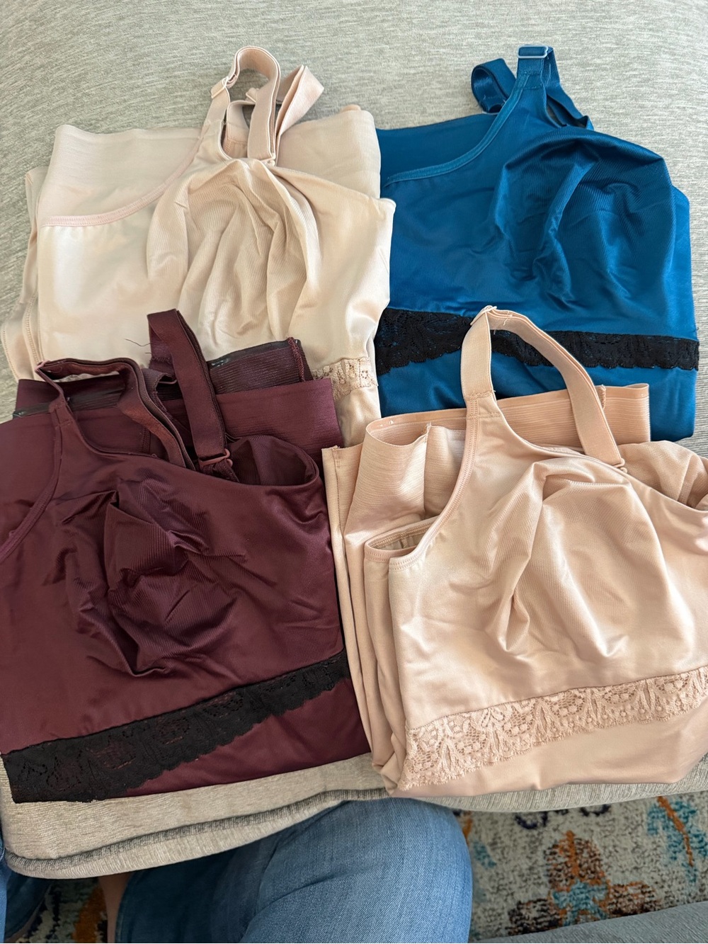 Ruby Ribbon Bralette Collection in Nude, Burgundy & Teal